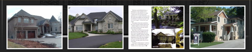 Montage of renovated homes 1