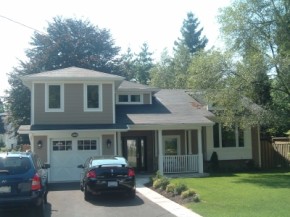 renovated house exterior view