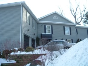 gray house before